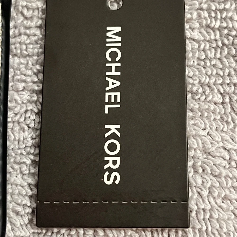Michael Kors Black and White Signature Card Case